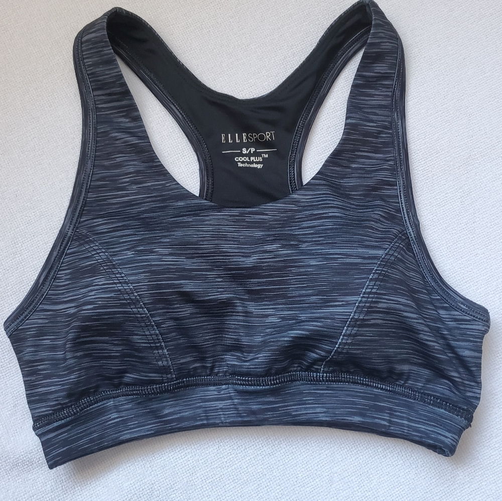 ELLE SPORTS Grey Sports Bra Size Small
